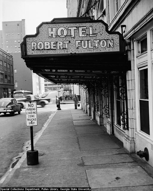 robert fulton hotel sign